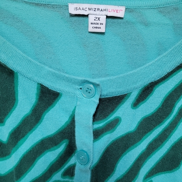Designer Isaac Mizrahi cardigan - Picture 2 of 3